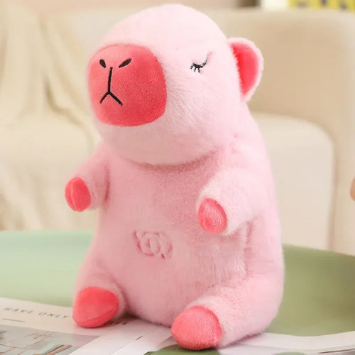 30Cm Doll with Sound and Light Kids Animals Plush Toys Baby Breathing Capybara Sleeping Appease Companion Snoring Christmas Gift