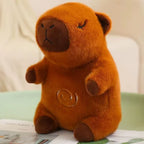 Breathing Bear Baby Capybara Otter Plush Doll Toys for Kids Soothing Music Baby Sleeping Companion Sound and Light Doll Toy Gift