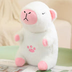 30Cm Doll with Sound and Light Kids Animals Plush Toys Baby Breathing Capybara Sleeping Appease Companion Snoring Christmas Gift